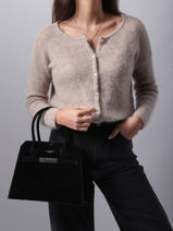 Handtas Velvet Miniprix Zwart velvet F7510-vue-porte